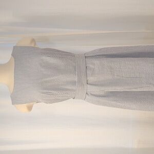 Seersucker Sleeveless Spring Dress